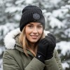 Canada Weather Gear Women's Winter Hat and Gloves Set - Warm Knitted Beanie with Thermal Push Lining Gloves - 2 of 3