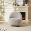 GDFStudio Raymond Modern 32" Metal and Velvet Upholstered Swivel Chair - 2 of 4