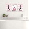 Big Dot of Happiness Paris, Ooh La La - Kids Bathroom Rules Wall Art - 7.5 x 10 inches - Set of 3 Signs - Wash, Brush, Flush - 2 of 4