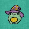 Dalix Sorcerer Frog Embroidered Cotton Relaxed Short Sleeve Tee T Shirt Womens - 4 of 4