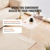 VEVOR Acrylic Coffee Table, C-Shaped Clear Acrylic End Table, 16.3 inch high Transparent Acrylic Side Table, for Coffee, Drink, Food, Snack - 3 of 4