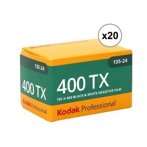 Kodak Professional 400TX Tri-X 400 Black & White Negative Film, 24 Exposures (1590652) - 20 Pack - 1 of 2