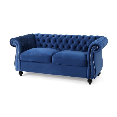 NicBex 61.75 Inch Buttons Tufted Couch Loveseat Sofa with Rolled Armrests for Living Room,Small Space,Apartment