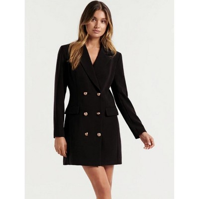 Clearlove Women Blazer Dress Long Sleeve Double Breasted Button Blazer