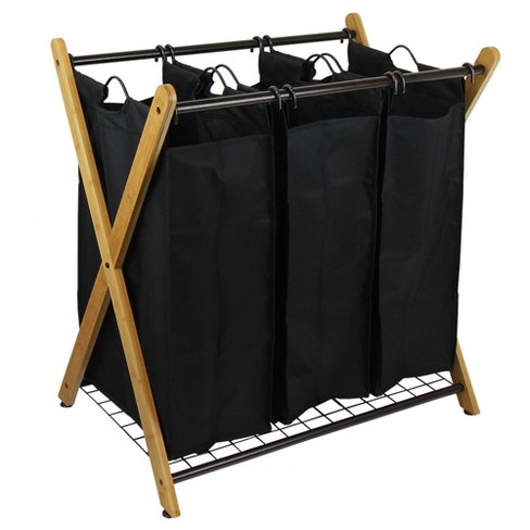 Oceanstar X-frame 3-bag Laundry Sorter, Bronze : Target