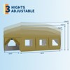 10x30 Heavy Duty Pop Up Canopy w/8 Sidewalls, Roller Bag & Full Kit (Anchors, Ropes, Stakes) - 3 Height Adjustable - 3 of 4