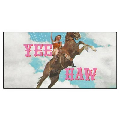 MsGonzalez YEE HAW I Desk Mat - Deny Designs