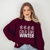 Simply Sage Market Women's Graphic Sweatshirt Cold Girl Winter - 2 of 3
