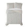 Truly Soft Everyday Twin Extra Long Maddow Stripe Duvet Cover Set Ivory/Black: Polyester, OEKO-TEX Certified, Includes Sham - image 3 of 3