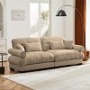 Velvet Modular 2 Seater Sectional Sofa with Bolster Arms, Deep Seat Couch 94" for Living Room-3irtyhousy - 3 of 4