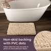 Lavish Home 2-Piece Chenille Memory Foam Bathroom Rugs Set - 4 of 4