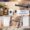 Unique Bargains Stainless Steel Sturdy Wall Mount Clothes Drying Rack for Bedroom Bathroom 3 Pcs - 3 of 3