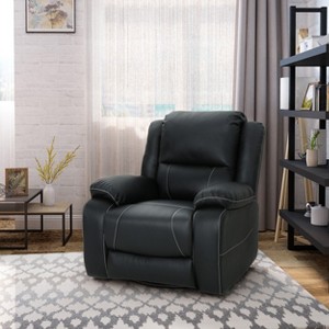 Lyngins Modern Upholstered Recliner Chair with Push Back & Footrest,Single Sofa Accent Chair for Living Room,Bedroom - 1 of 4