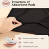 VOXSHE Menstrual Underwear for Women Lace Period Panties Washable Leak Proof Underwear for Women Mild Absorbency - 3 of 4