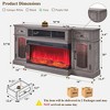SinCiDo Farmhouse 70" Fireplace TV Stand, for 80" TV, Entertainment Center w/ Fireplace, Remote Control, 3 Types 3D Flames, Storage Cabinet & 2 Drawer - 3 of 4