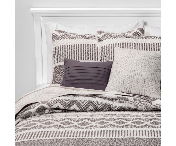 5pc Full/Queen Leo Quilt Set Black