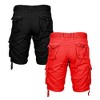 Galaxy By Harvic 2-Pack Men's Vintage Cotton Cargo Belted Shorts (Sizes, 30-42) - 2 of 3