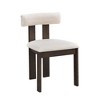 NicBex Dining Chairs Set of 2 Upholstered Chair Boucle Upholstered Kitchen Side Chairs with Open Back for Kitchen - 3 of 4