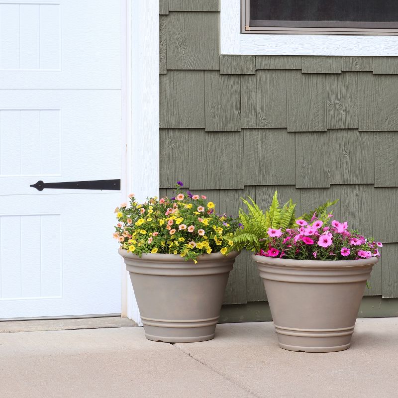 Sunnydaze Indoor/Outdoor Patio, Garden, or Porch Weather-Resistant Franklin Flower Pot Planter - 20", 3 of 11