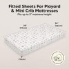 KeaBabies Mini Crib Sheets for Baby Girls, Boys, 2-Pack Soothe Pack and Play Sheets Fitted, Organic Pack N Play Mattress Sheet - 3 of 4
