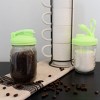 reCAP Mason Jar Pour Lid with Foldout Carry Loop | Wide Mouth | Glow Green | Leak-Proof Seal | 4-Pack | USA Made | Jar Not Included - 4 of 4