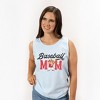 Simply Sage Market Women's Baseball Mom Teddy Bear Garment Dyed Heavy Weight Tank - 2 of 2