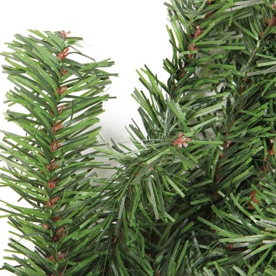 Lush Pine Ribbon Artificial Outdoor Garland - 100' x 14" Green