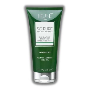 Keune So Pure Exfoliating Treatment Argan Oil | A cleansing treatment that gently makes the scalp flake-free and prevents future flaking.- (3.4 oz) - 1 of 2