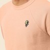Dalix Lightning (Glow in the Dark) Embroidered Crewneck Fleece Sweatshirt Pullover Mens - 4 of 4