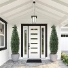 Set of 3FT Artificial Cedar Topiary Trees for Outdoors - Potted Fake Cypress Trees for Home Porch Decor - Faux Evergreen Plants for Front Door - 2 of 4