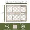 Toddleroo by North States Renew 100% Recycled Plastic Baby Gate 26"-42" - Sandstone - 3 of 4