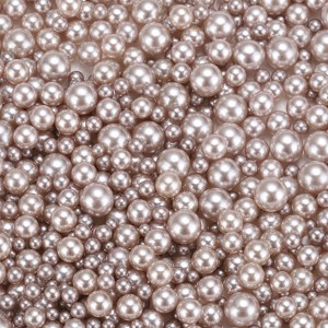 Unique Bargains No Hole ABS Round Faux Pearl for Vase Fillers DIY Home Decoration 800 Pcs - 1 of 4