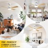 Aheaplus Modern Ceiling Fan with Dimmable Light - 3 of 4
