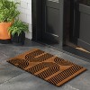 1'6"x2'6" Geometric Arches Doormat Brown/Black - Threshold™ - 2 of 4
