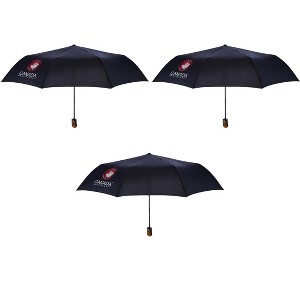 Canada Weather Gear 3-Pack Compact Travel Umbrellas - Auto Open Umbrella, Windproof Design - 1 of 4