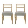 Christopher Knight Home Set of 2 Fescue Upholstered Dining Chairs Light Ash/Gray - 2 of 4