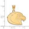 Black Bow Jewelry 10k Yellow Gold Marquette Golden Eagles NCAA Large Pendant - 2 of 3