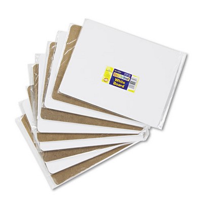 Creativity Street Unruled Dry Erase Student Boards, 12 x 9, White Surface, 10/Set