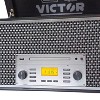 Victor® Monument Dual-Bluetooth® Belt-Drive 8-in-1 Music Center with Turntable, CD, and Cassette Player, VWRP-5000-GR in Silver - 4 of 4