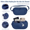 Wrapables Slim Fanny Pack, Hidden Money Belt, Secure Travel Pouch Protects Cash, Cards, Passport, Travel Documents, and Smartphone - 4 of 4