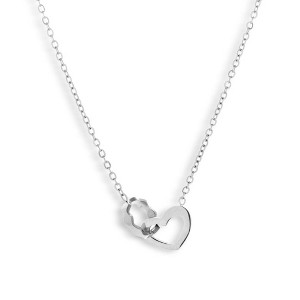 EVRY JEWELS WATERPROOF Gold or Silver Plated You Have My Heart Necklace - 1 of 2