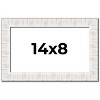 PosterPalooza | Photo Size Sculpted White Picture Frame - UV Acrylic, Foam Board Backing, Hanging Hardware - 2 of 4