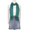 INSPIRE CHIC Gender Neutral Plain Cashmere Imitation Winter Warm Solid Color Fringe Long Scarves 1Pc - 2 of 4
