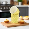 Unique Bargains Polka Dot Print Disposable Baking Cups Wood Pulp Paper PE Coating 2.76"x2.17" 50 Pcs - 2 of 4