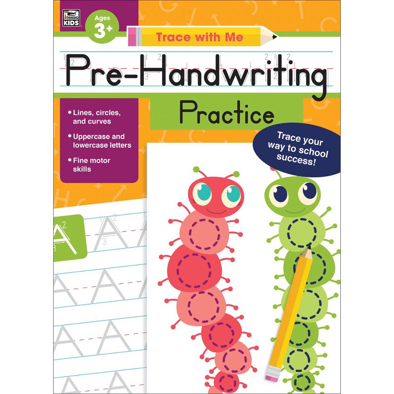Thinking Kids Pre-Handwriting Practice Activity Book, Grade PK-2, 1 of 4