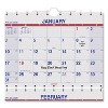 Move-A-Page Three-Month Wall Calendar, 12 x 27, White/Red/Blue Sheets, 15-Month: Dec 2025 to Feb 2027 - 3 of 4