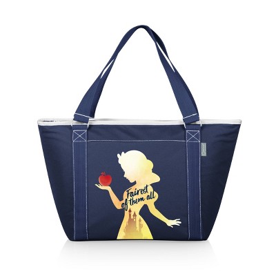 navy and white tote bag