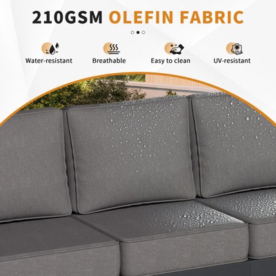Fabric information: 210GSM Olefin fabric with water-resistant and UV-resistant features.