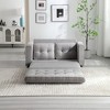 CAVINAS Futon Sofa Bed, Modern Pull out Couch, Space Saving Loveseat Sofa, Convertible Sofa Bed for Living Room, Bedroom - 2 of 4
