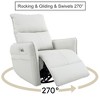 Swivel Nursery Rocking Chair,Glider Chair,Modern Rocking Swivel Recliner Chair for Bedroom - 2 of 4